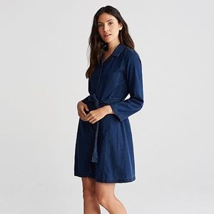 Eileen Fisher Tencel Organic Cotton Denim Shirt Dress NWT